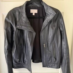 Chelsea28 Black Leather Jacket
